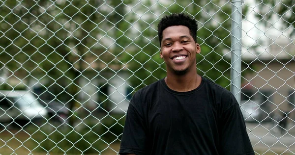 Happy Mixed Race Man Smiling Charismatic Young African Male — Stok fotoğraf