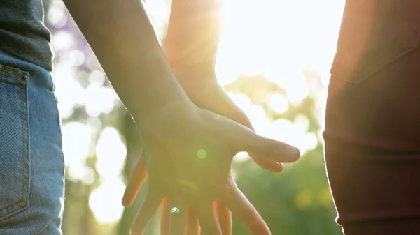 Friends Holdings Hand Together Line — Fotografia de Stock