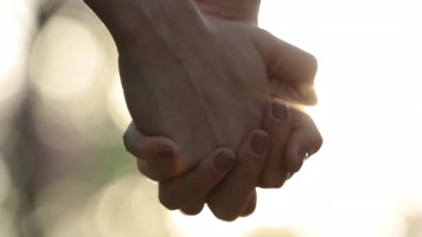 Separating Hands Disjoining Splitting Hands — Video Stock