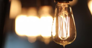 Light bulb being turned ON, turning light off