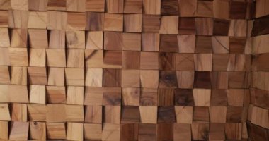 Wooden square surface texture