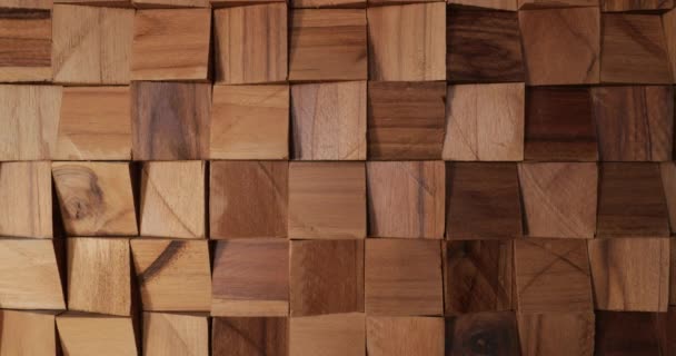 Wooden Square Surface Texture – Stock-video