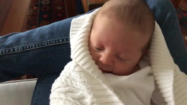 Newborn Baby Infant Blanket First Week Life — Stockvideo