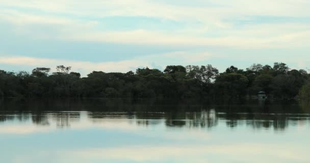 Scenic Beautiful Lake Reflection Sunset — Wideo stockowe