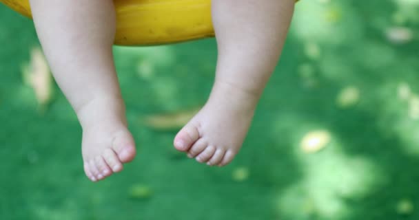 Adorable Baby Infant Feet Foot — Stock video