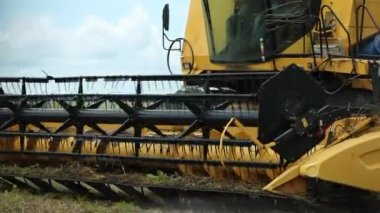 Tractor harvesting agriculture in 120fps slow-motion