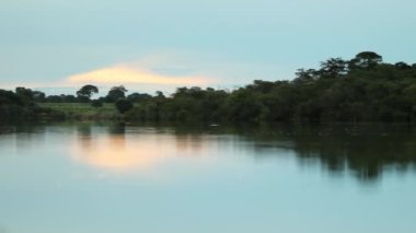 Clear water lake surface