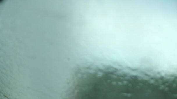 Windshield Being Washed Water Pressure Hose 120Fps Slow Motion Passenger — Video Stock