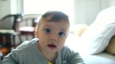 Baby wanting to touch camera