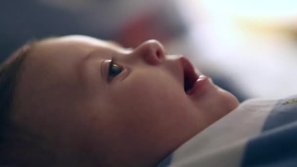 Happy Joyful Excited Toddler Infant Feeling Electrified — Stock videók