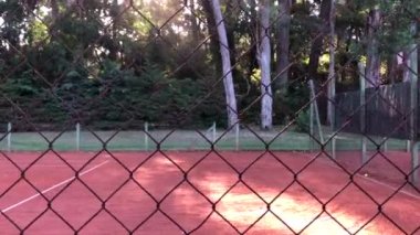 Tenis kortu ağı, yakın çekim
