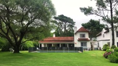 Residential home exterior, video