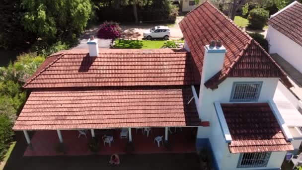 View Drone Residential Home Exterior — Wideo stockowe
