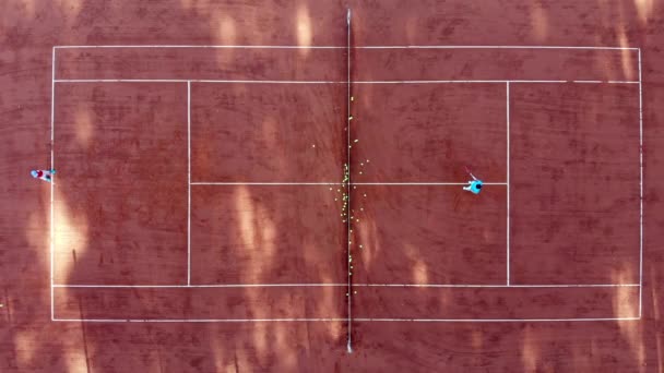 Tennis Match Seen — Αρχείο Βίντεο
