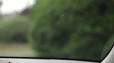 Windshield wipers in motion 120fps driving