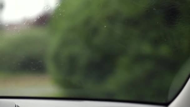 Windshield Wipers Motion 120Fps Driving — Vídeo de stock