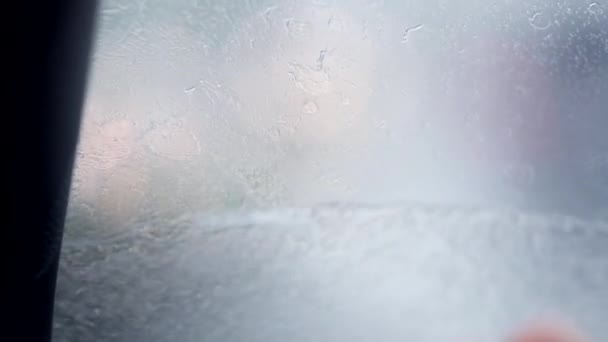 Windshield Wipers Clearing Rain Driving Storm — Video