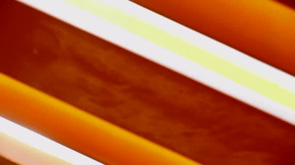 Πορτοκαλί Και Κίτρινο Φόντο Πρότυπα Του Ηλιακού Φακού Φωτοβολίδα Επίδραση — Αρχείο Βίντεο