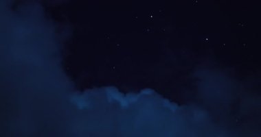 Gece vakti alacakaranlık bulutu