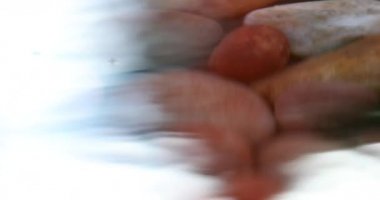 Water lake sky reflection on water surface with rocks underneath