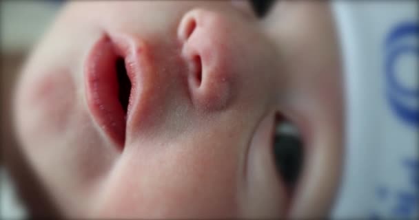 Newborn Baby First Moments Life — 图库视频影像