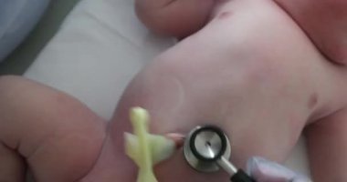 Newborn baby pediatric examination