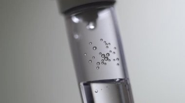 Close up saline IV drip for patient