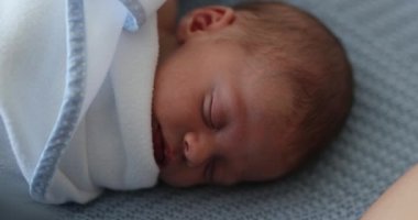 Baby asleep newborn sleeping during first days of life