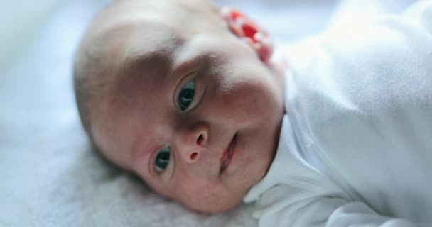 Infant Newborn Baby First Week Life — Stok video