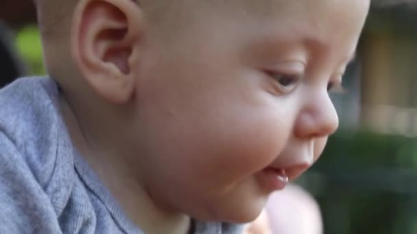 Portrait Baby Boy — Stockvideo