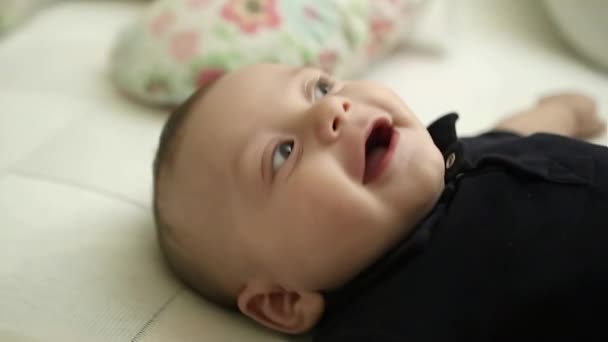 Baby Laughing Smiling Joyful Cheerful Happy Baby Laugh — ストック動画