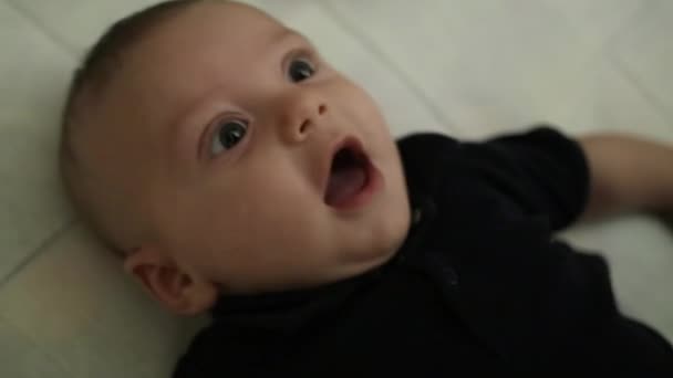 Baby Laughing Smiling Joyful Cheerful Happy Baby Laugh — Video Stock