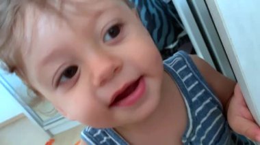 Baby infant boy toddler child portrait face