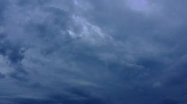Stormy clouds timelapse motion. coming storm