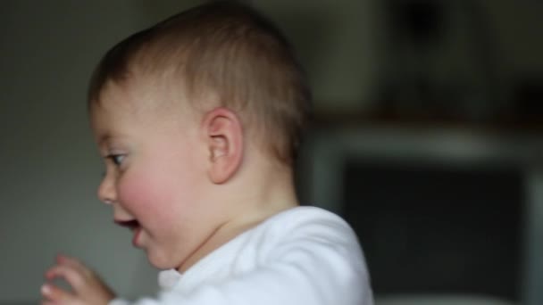 Casual Real Life Mother Baby Infant Toddler Together — Video