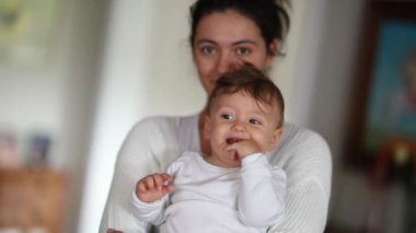 Baby and mother relationship together joy and care