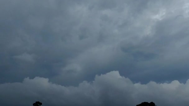 Stormy Clouds Time Lapse Motion Coming Storm — Stock Video