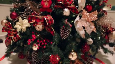 Large christmas tree at home