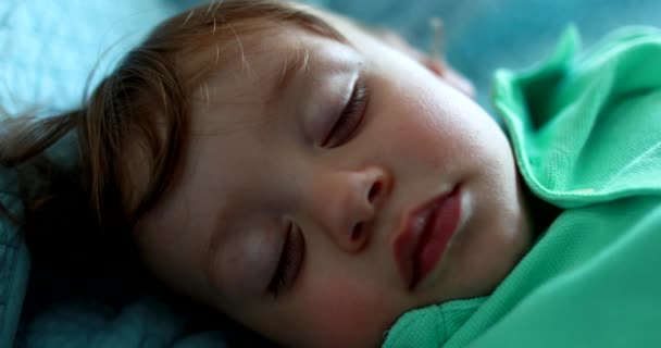 Baby Sleeping Peacefully One Year Old Child Infant Asleep Afternoon — Videoclip de stoc