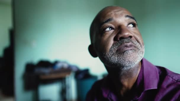 Senior Man Having Hope Faith Hard Difficult Times — Video