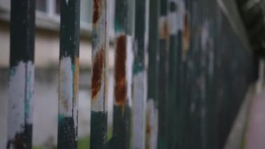 Security gate property protection wall bars demarcating separation