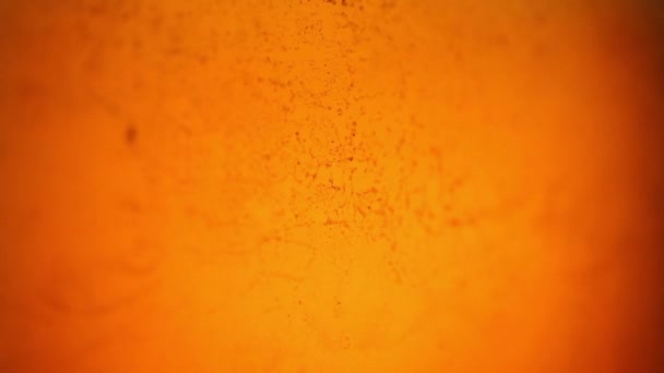 Grungy Caldo Macro Arancione Texture Lume Candela Con Graffi — Video Stock