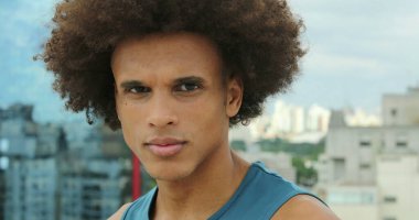 Happy Smiling black african man portrait