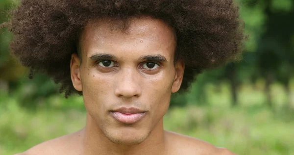 Portrait Handsome Black African Man —  Fotos de Stock