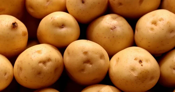 Close Potatoes Piled Together Grocery Store — ストック写真