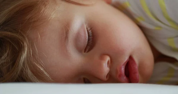 Baby Sleeping Cute Infant Face Close Asleep Adorable One Year — 图库照片