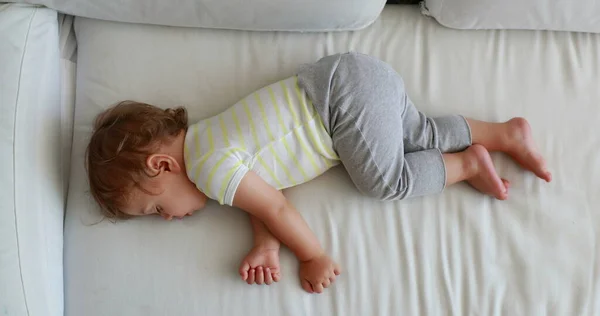Baby Napping Afternoon Angle Infant One Year Old Toddler Boy — Stock Photo, Image