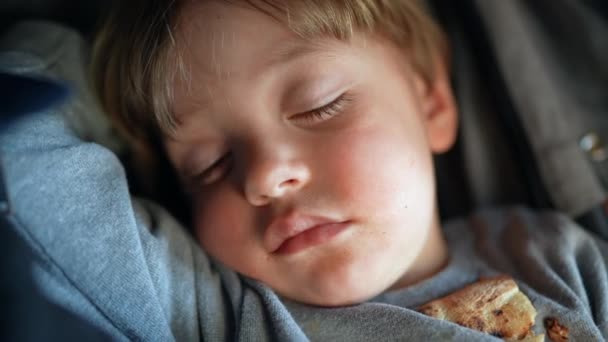 Jeden Rok Dziecko Maluch Śpi — Wideo stockowe