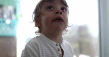 Küçük çocuk elma meyvesinden bir ısırık alıyor sağlıklı atıştırmalıklar