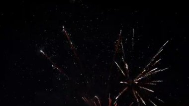 Havai fişekler 120fps yavaş çekimde patlamaları gösteriyor